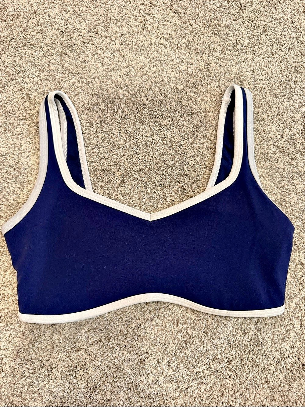 YPB studioFLEX Sports Bra in Blue & White Size Small